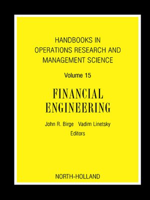 cover image of Handbooks in Operations Research and Management Science